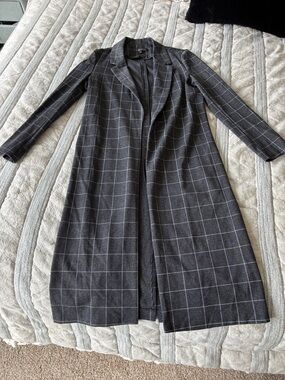Dynamite Charcoal Windowpane Blazer